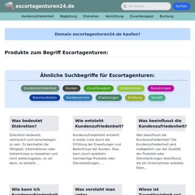 Screenshot escortagenturen24.de