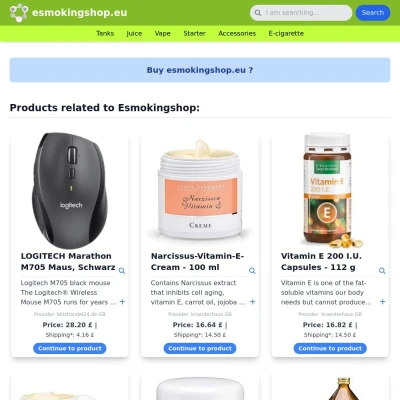 Screenshot esmokingshop.eu