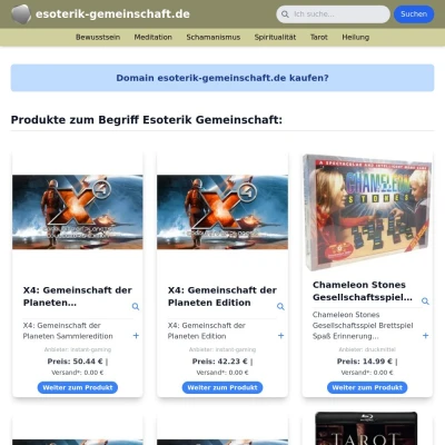 Screenshot esoterik-gemeinschaft.de