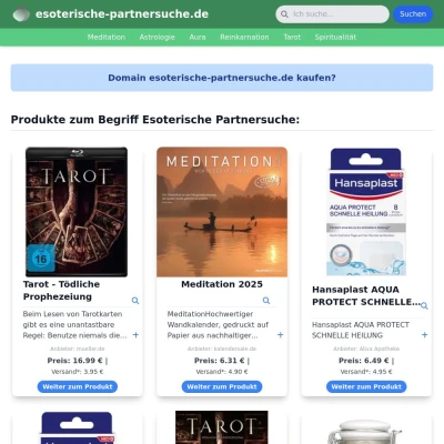 Screenshot esoterische-partnersuche.de