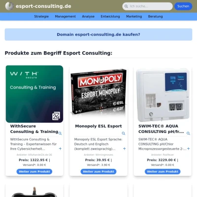 Screenshot esport-consulting.de