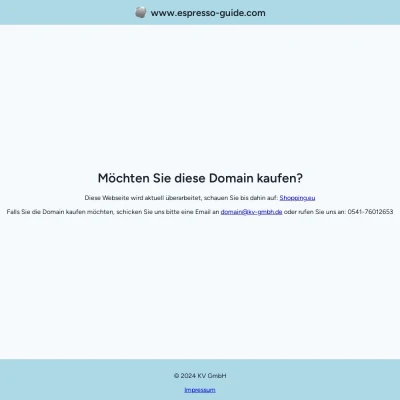 Screenshot espresso-guide.com