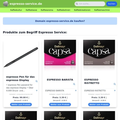 Screenshot espresso-service.de