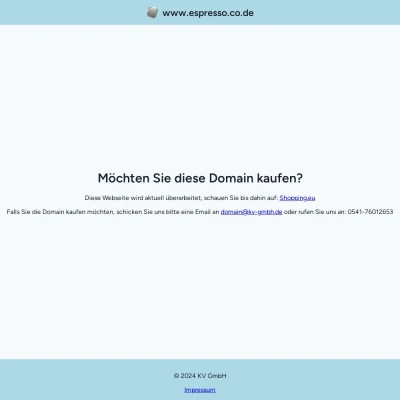 Screenshot espresso.co.de