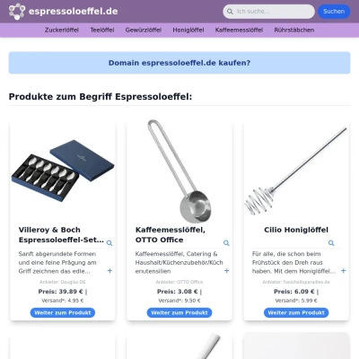 Screenshot espressoloeffel.de