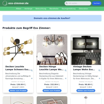 Screenshot ess-zimmer.de