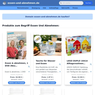 Screenshot essen-und-abnehmen.de