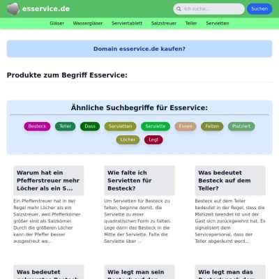 Screenshot esservice.de