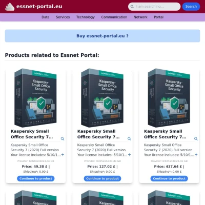 Screenshot essnet-portal.eu