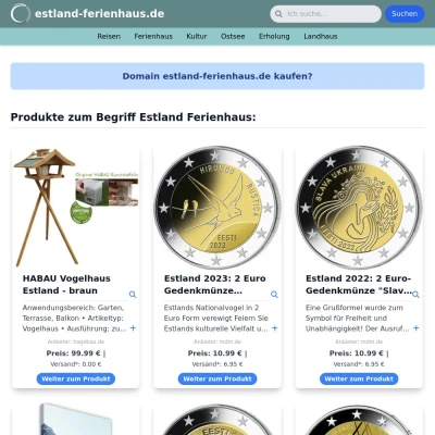 Screenshot estland-ferienhaus.de
