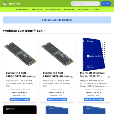 Screenshot esxi.de