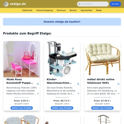 Screenshot etalgo.de
