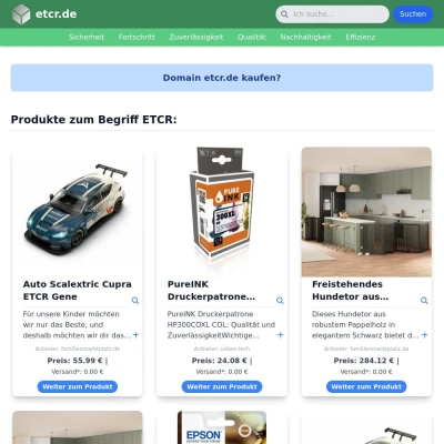 Screenshot etcr.de