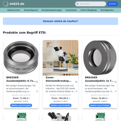 Screenshot etd24.de