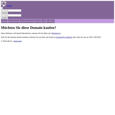 Screenshot etfk.de