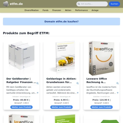 Screenshot etfm.de