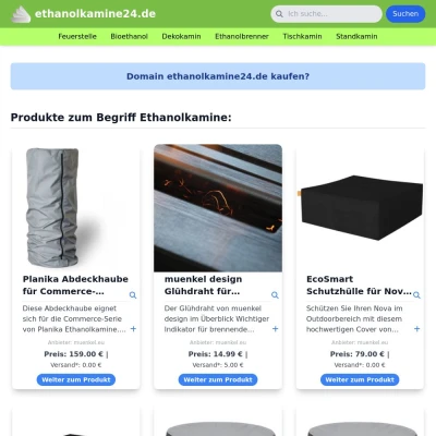 Screenshot ethanolkamine24.de