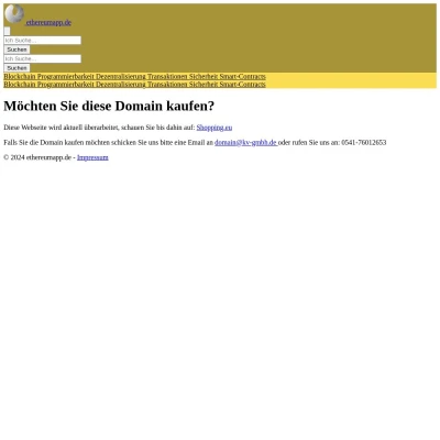 Screenshot ethereumapp.de