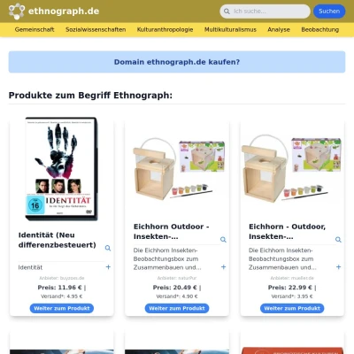 Screenshot ethnograph.de