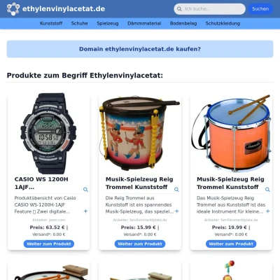 Screenshot ethylenvinylacetat.de