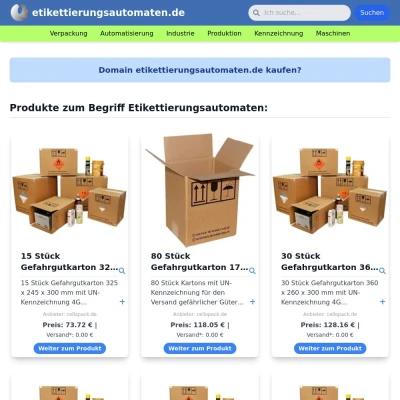 Screenshot etikettierungsautomaten.de