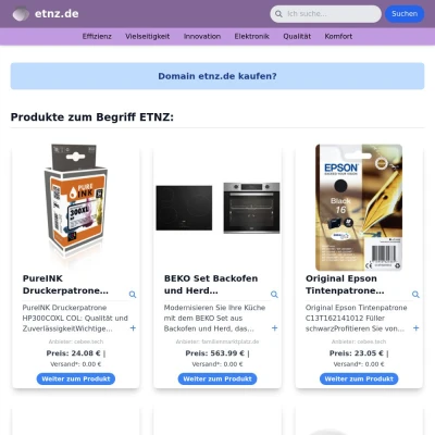 Screenshot etnz.de