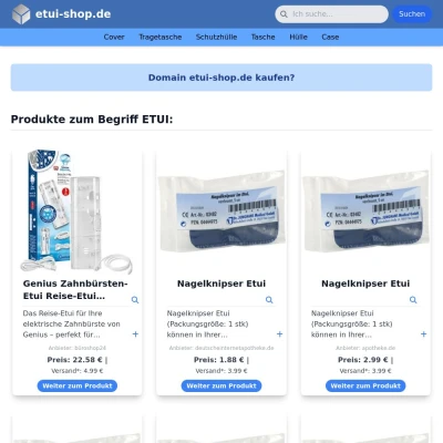 Screenshot etui-shop.de