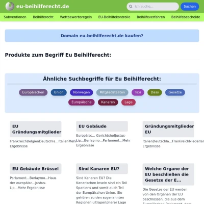 Screenshot eu-beihilferecht.de