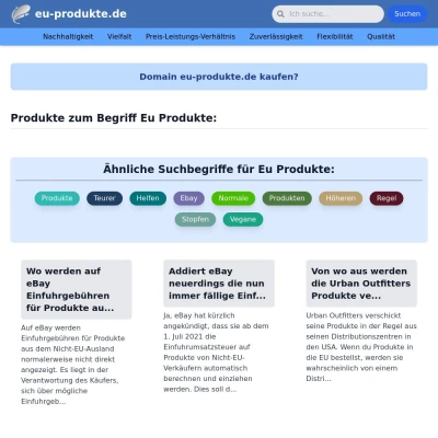 Screenshot eu-produkte.de