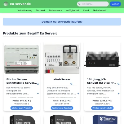 Screenshot eu-server.de