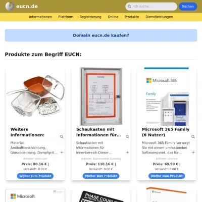 Screenshot eucn.de