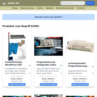 Screenshot eumx.de