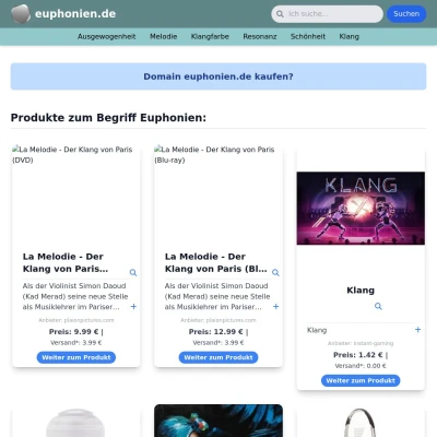 Screenshot euphonien.de