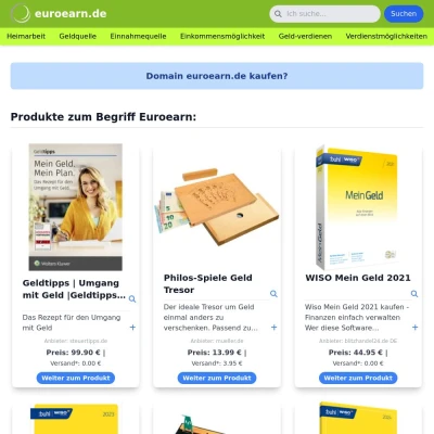 Screenshot euroearn.de