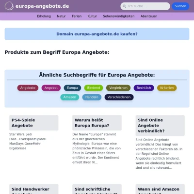 Screenshot europa-angebote.de