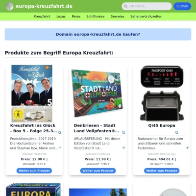Screenshot europa-kreuzfahrt.de