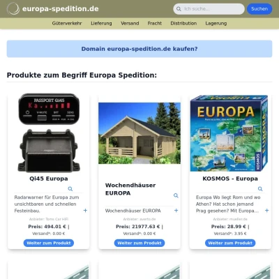 Screenshot europa-spedition.de