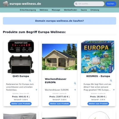 Screenshot europa-wellness.de