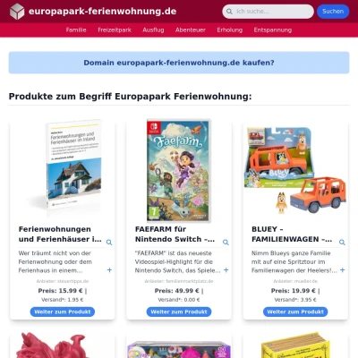 Screenshot europapark-ferienwohnung.de