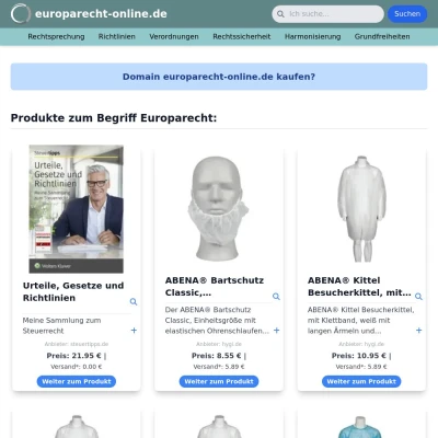 Screenshot europarecht-online.de