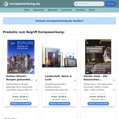 Screenshot europawerbung.de