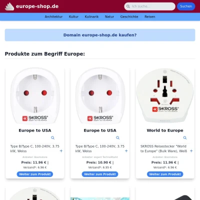 Screenshot europe-shop.de