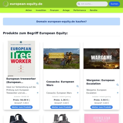 Screenshot european-equity.de