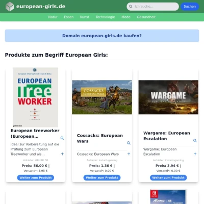 Screenshot european-girls.de