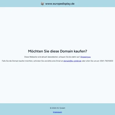 Screenshot europedisplay.de