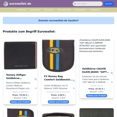 Screenshot eurowallet.de