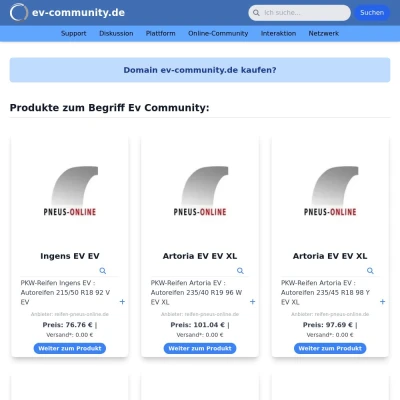 Screenshot ev-community.de