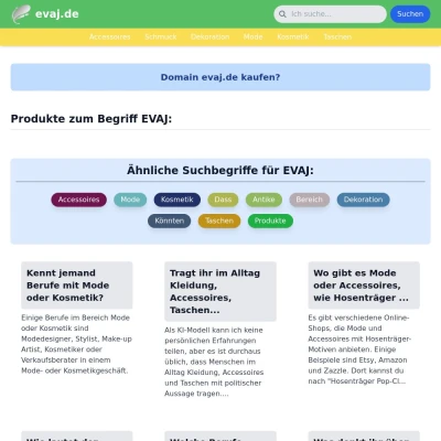 Screenshot evaj.de