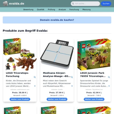 Screenshot evalda.de