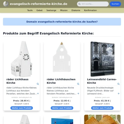 Screenshot evangelisch-reformierte-kirche.de